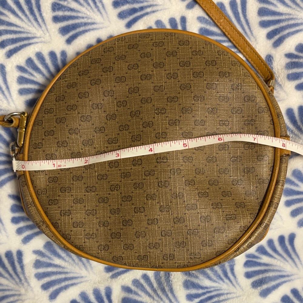 Gucci Monogram RARE Vintage 1980s Micro GG Round Ophidia Canteen. Made in Italy - Picture 16 of 16